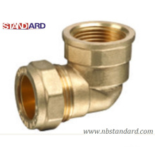 Compression Fitting of Female Elbow/Brass Compression Fitting/Female Elbow/Connector/Copper Tube